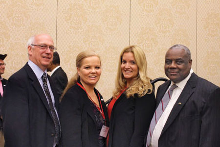 Image:  ADA President William Calnon, HDA President Lilia Larin, SAID President Ruth W. Bol, and NDA President Roy Irons.