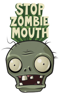 Image: Stop Zombie Mouth trading card 